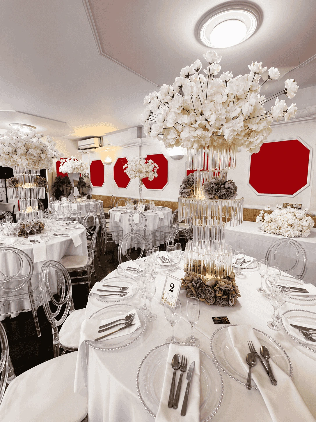 Wedding event tables